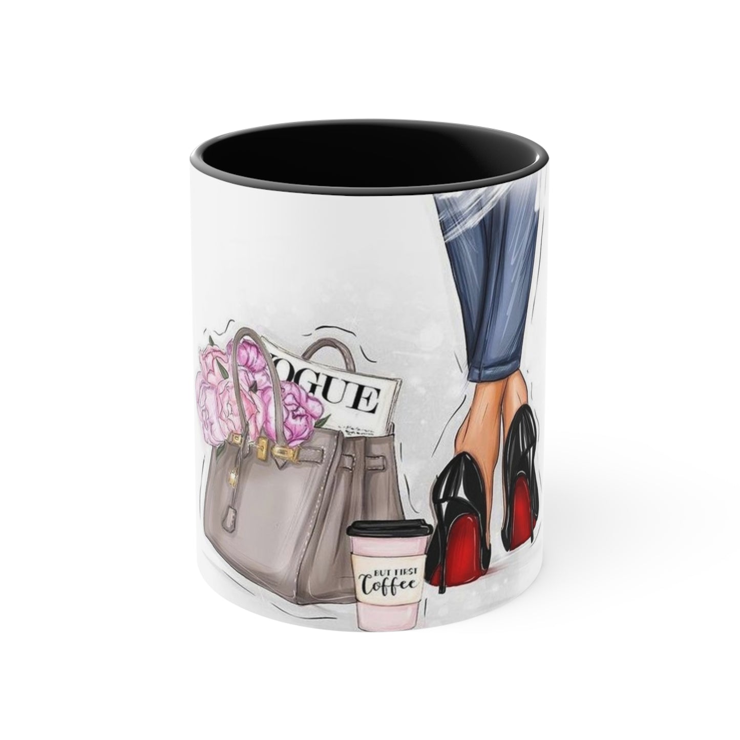 Red Bottom Babe Accent Mug
