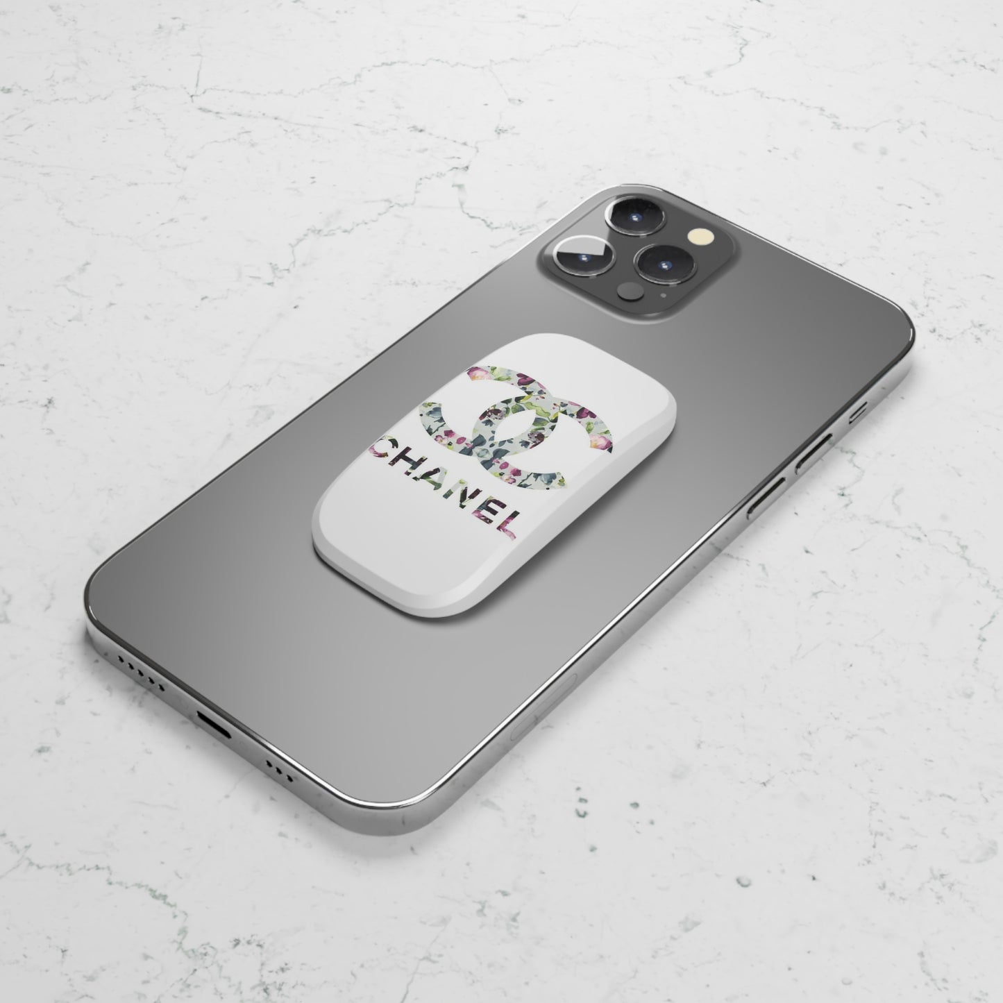 Floral CC Phone Click-On Grip