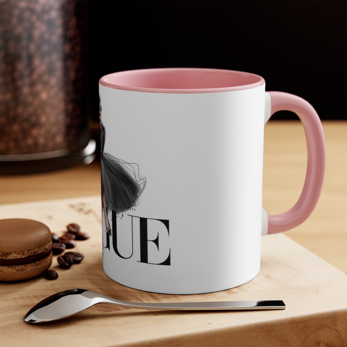 V Dress Accent Mug