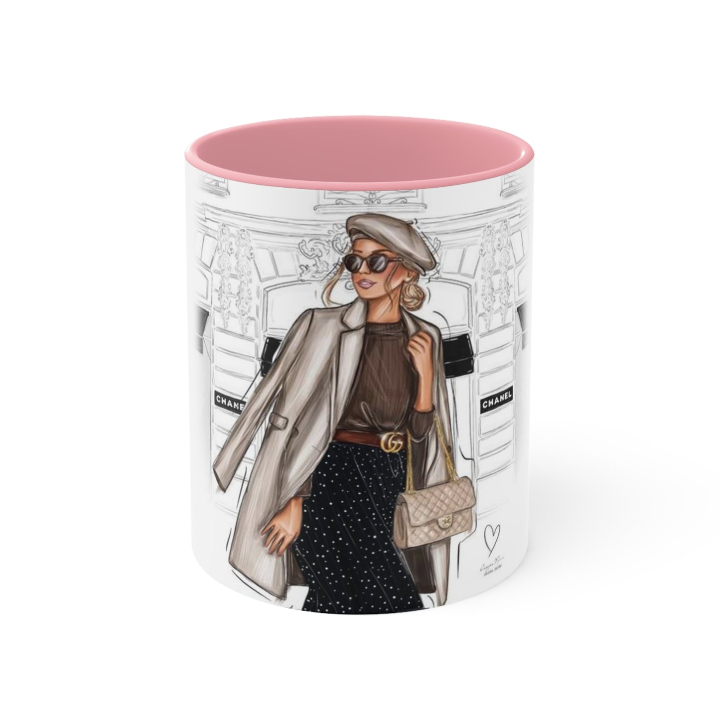 Shopping In Paris Accent Mug