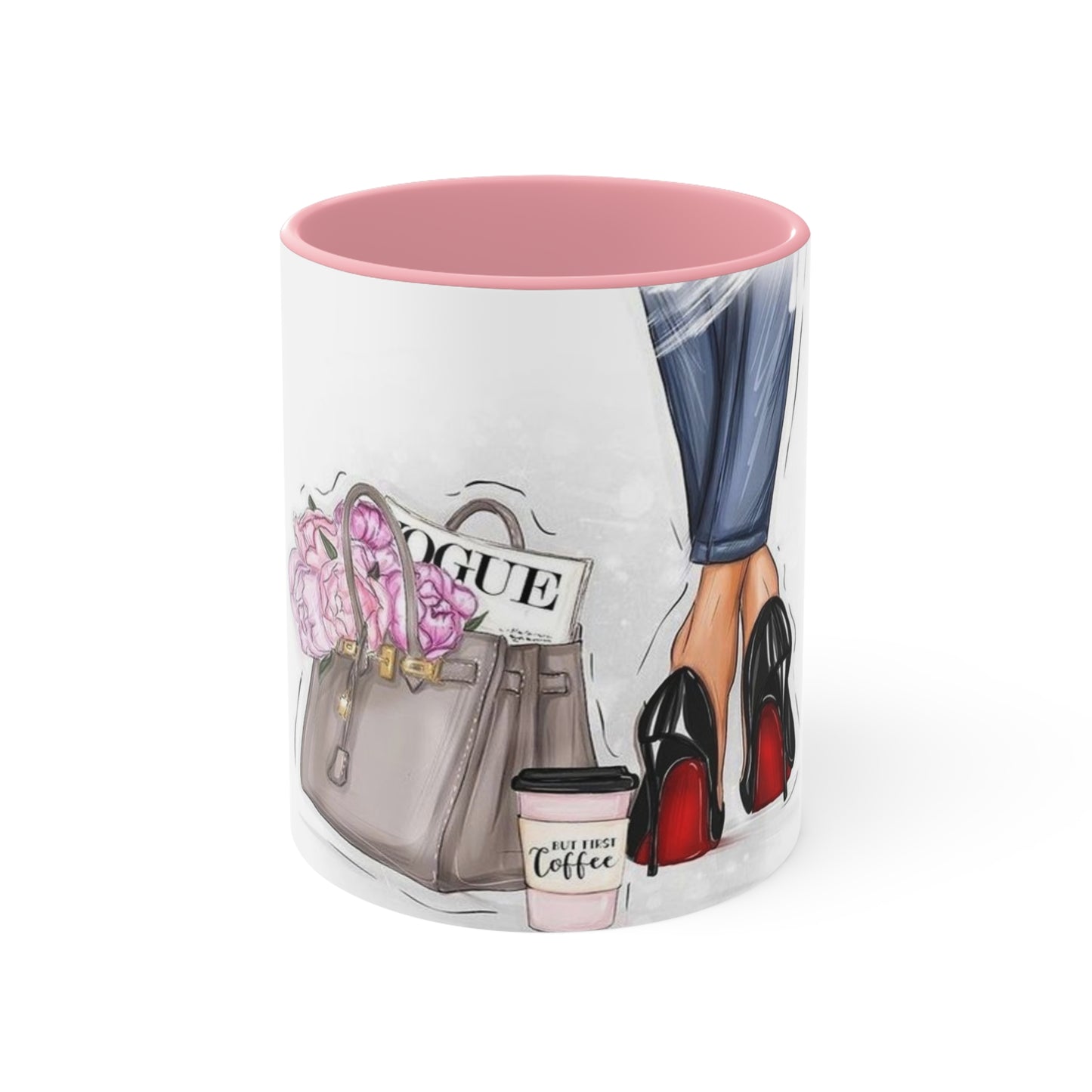 Red Bottom Babe Accent Mug