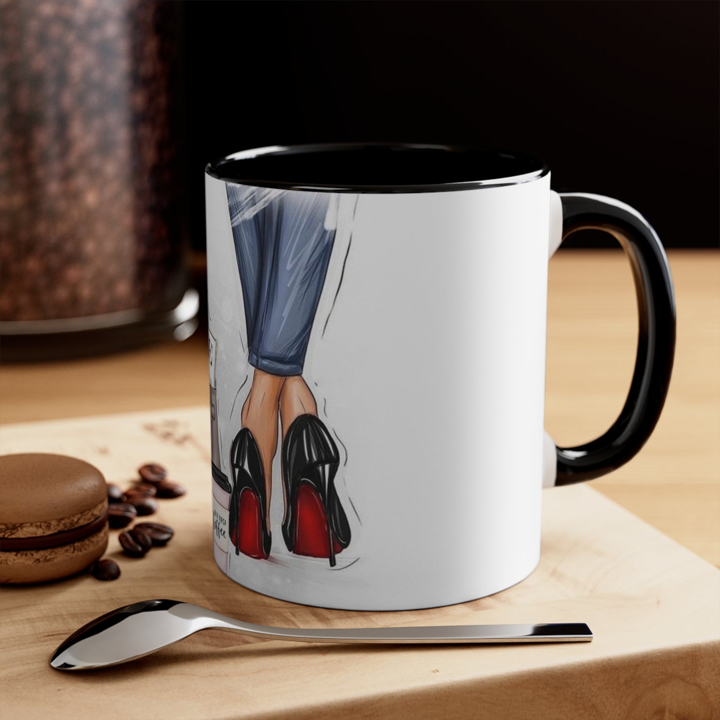 Red Bottom Babe Accent Mug