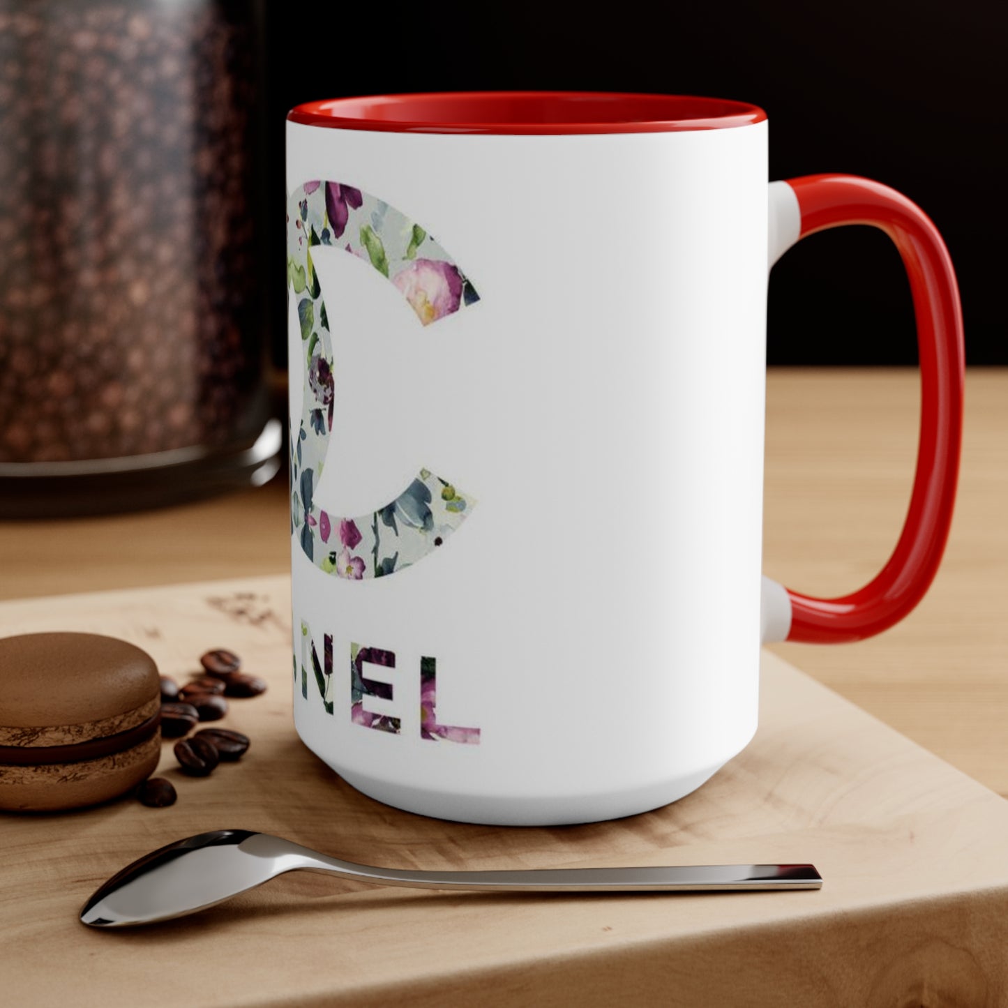 Floral CC Accent Mug