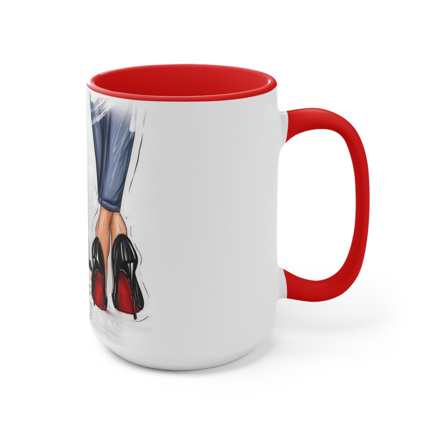 Red Bottom Babe Accent Mug