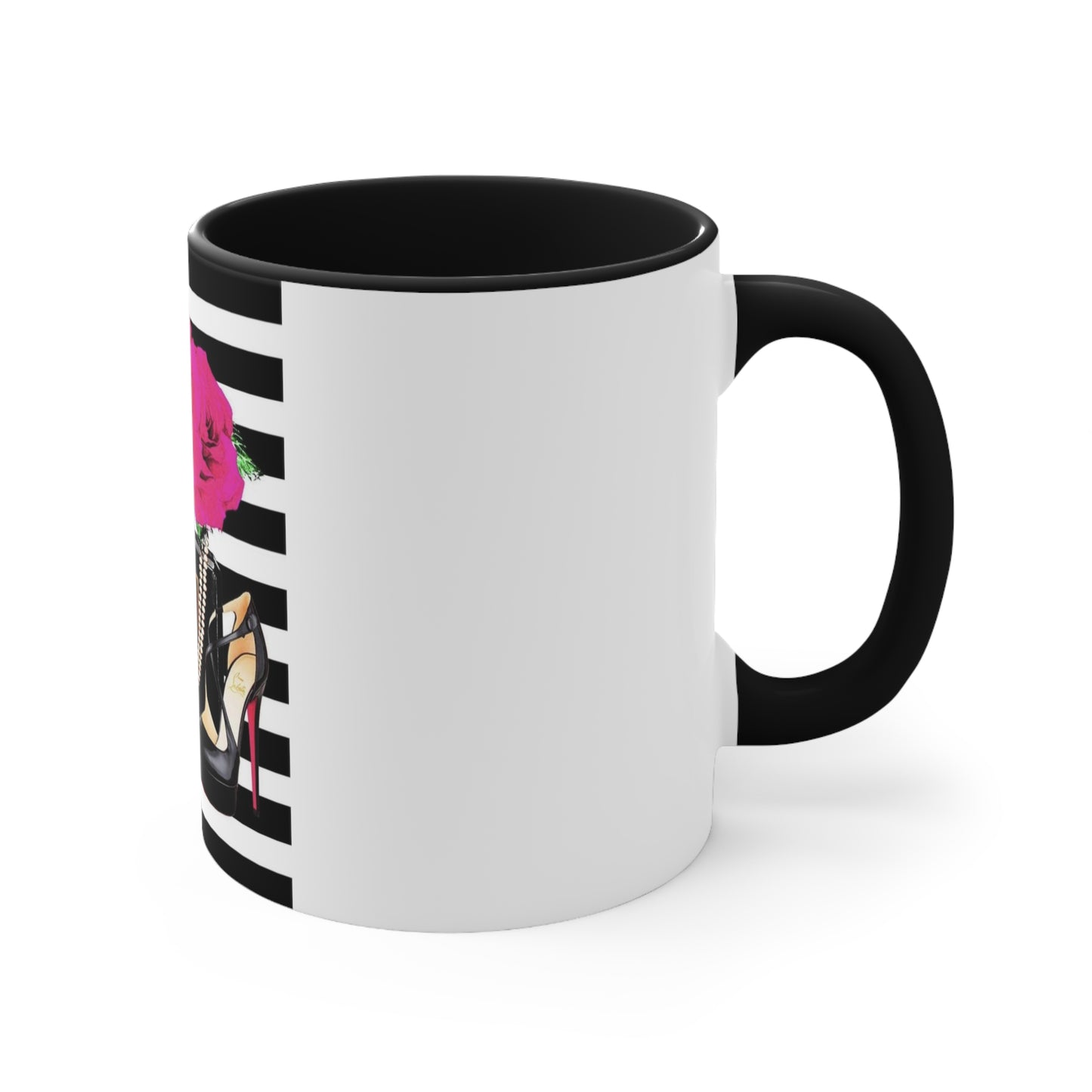 CC rose Accent Mug