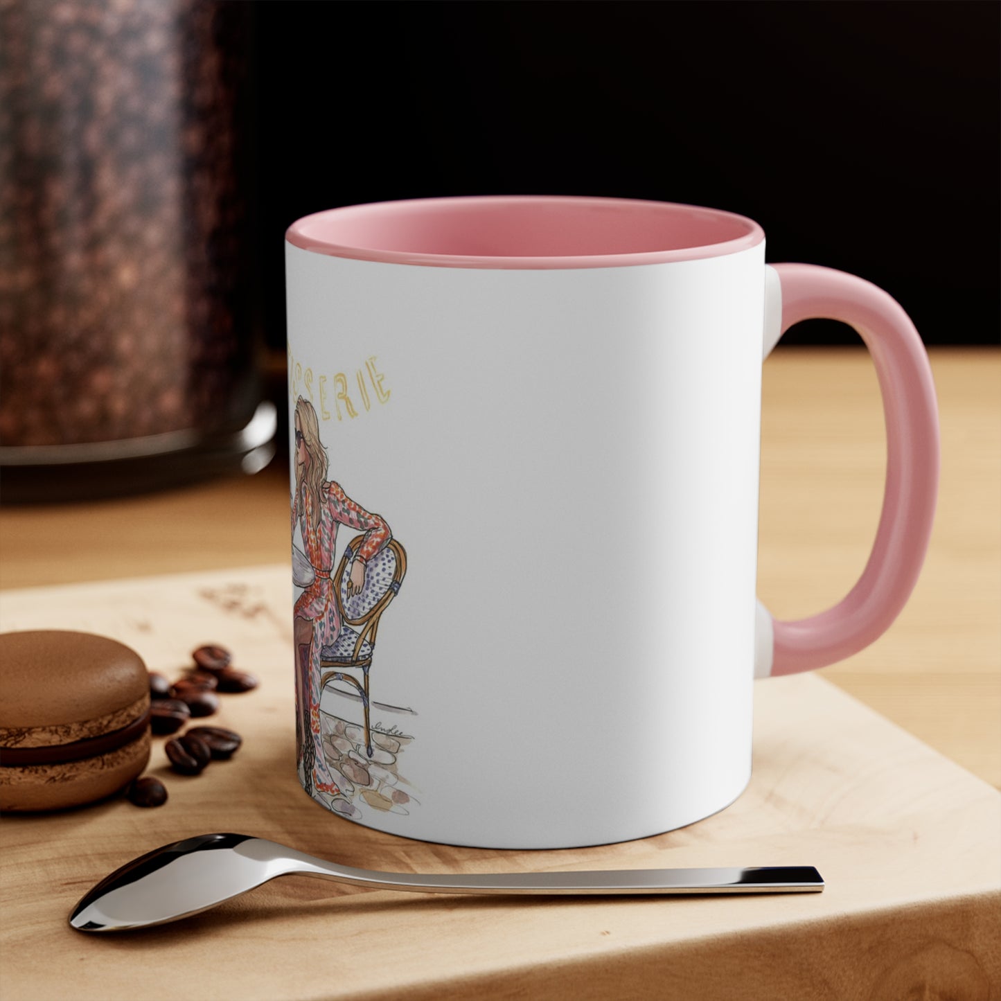 Coffee Shop Chats Accent Mug