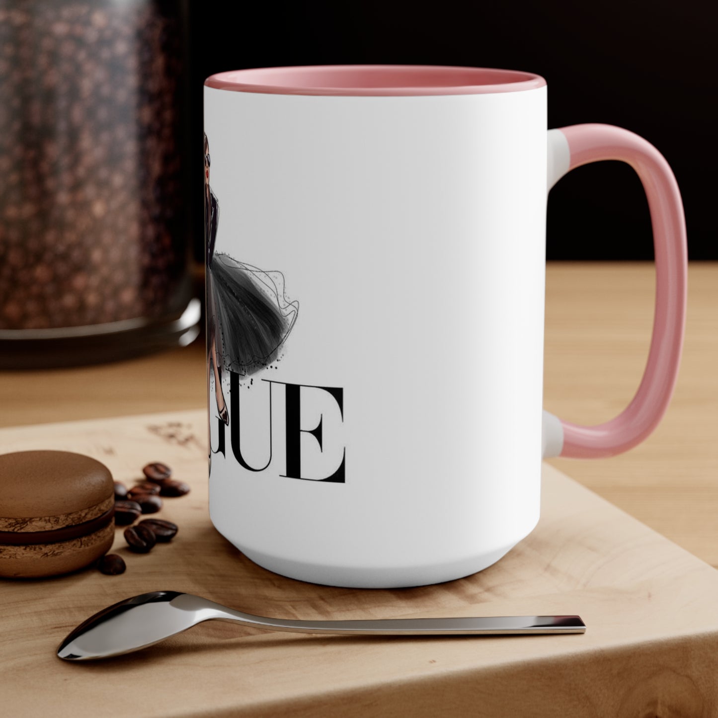 V Dress Accent Mug