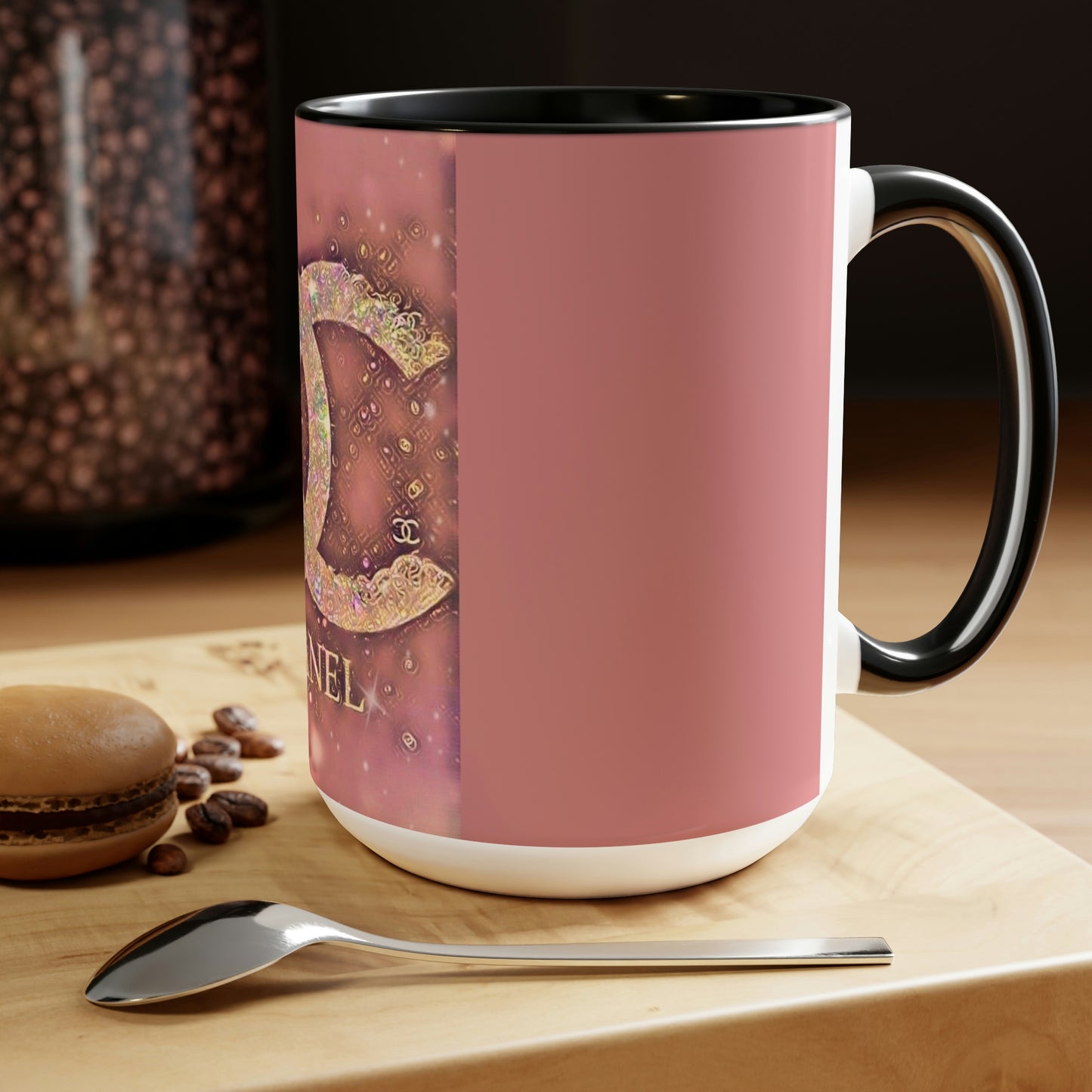 CC Two-Tone Coffee Mugs, 15oz