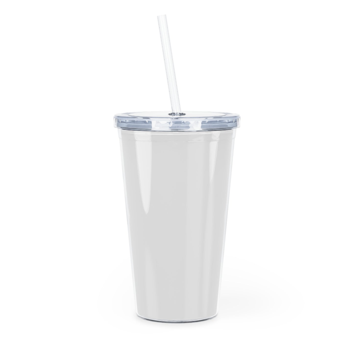 B&W Fashion Plastic Tumbler with Straw