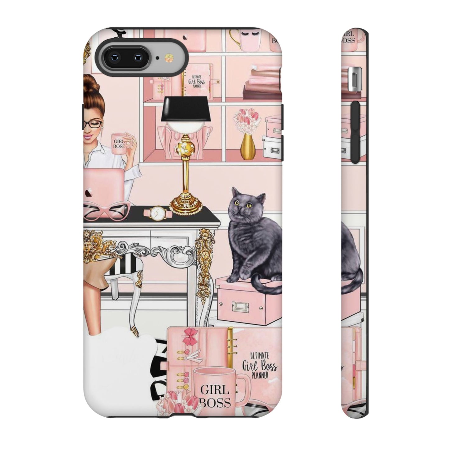 Pink Girl Boss Tough Cases