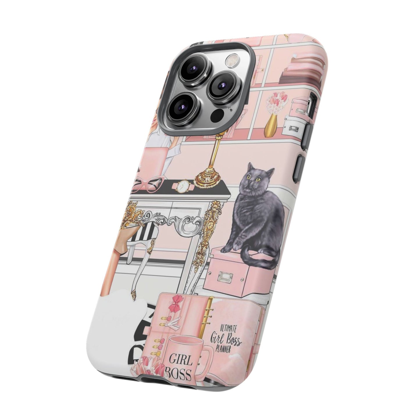 Pink Girl Boss Tough Cases