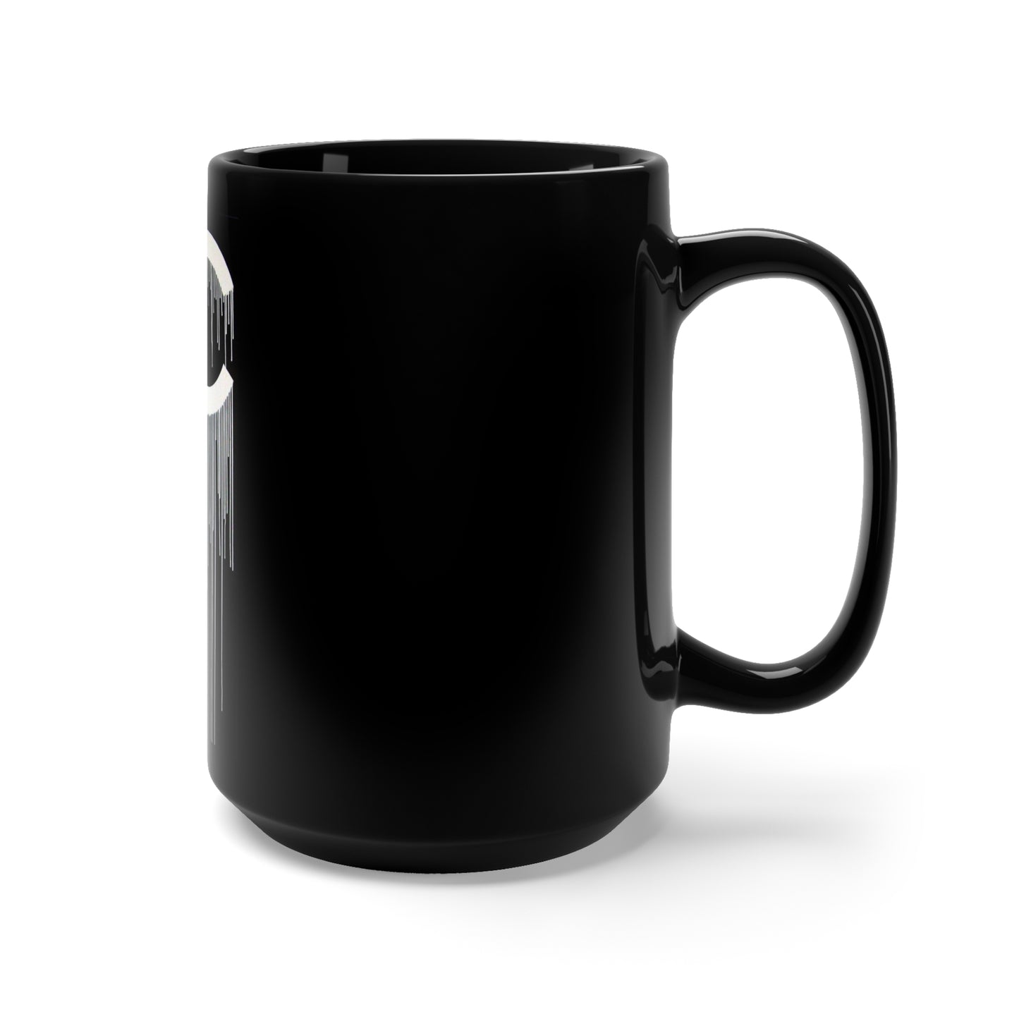 Black Drip CC Black Mug 15oz