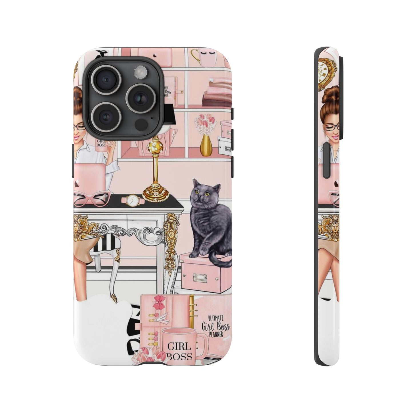 Pink Girl Boss Tough Cases