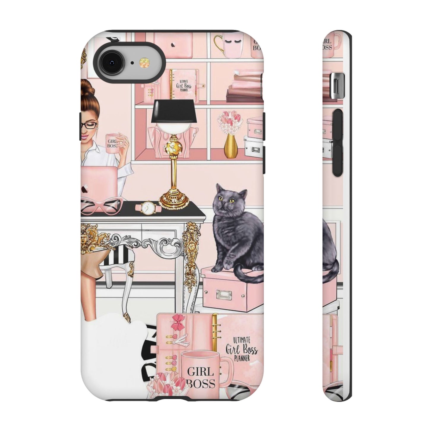 Pink Girl Boss Tough Cases