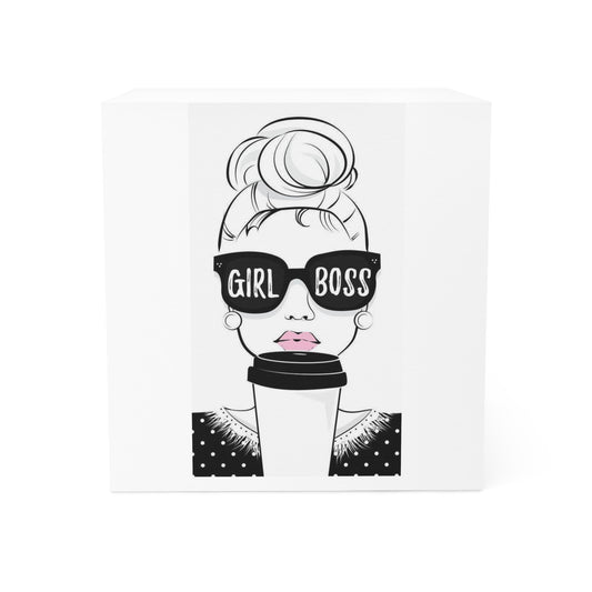 Girl Boss Note Cube