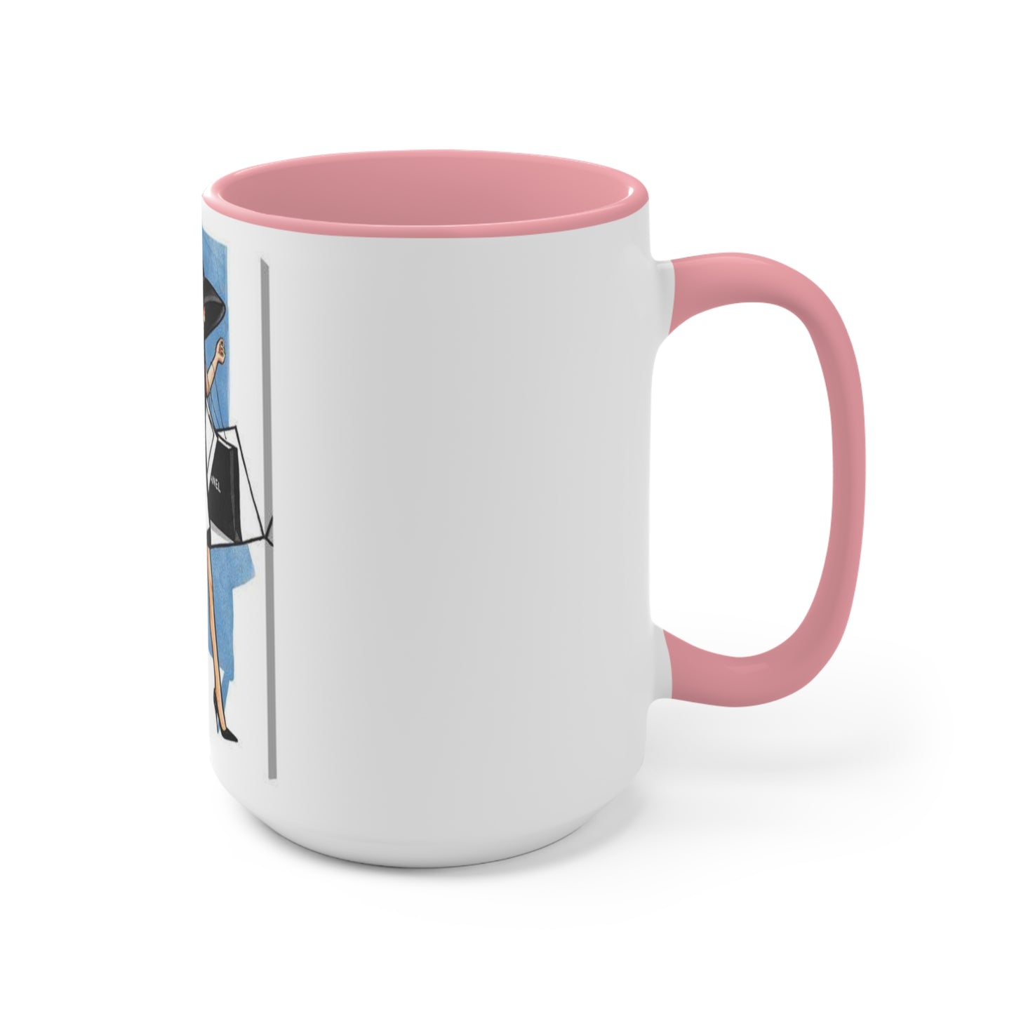 Shop Till You Drop Accent Mug