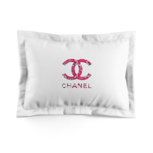 Pink Floral CC Microfiber Pillow Sham