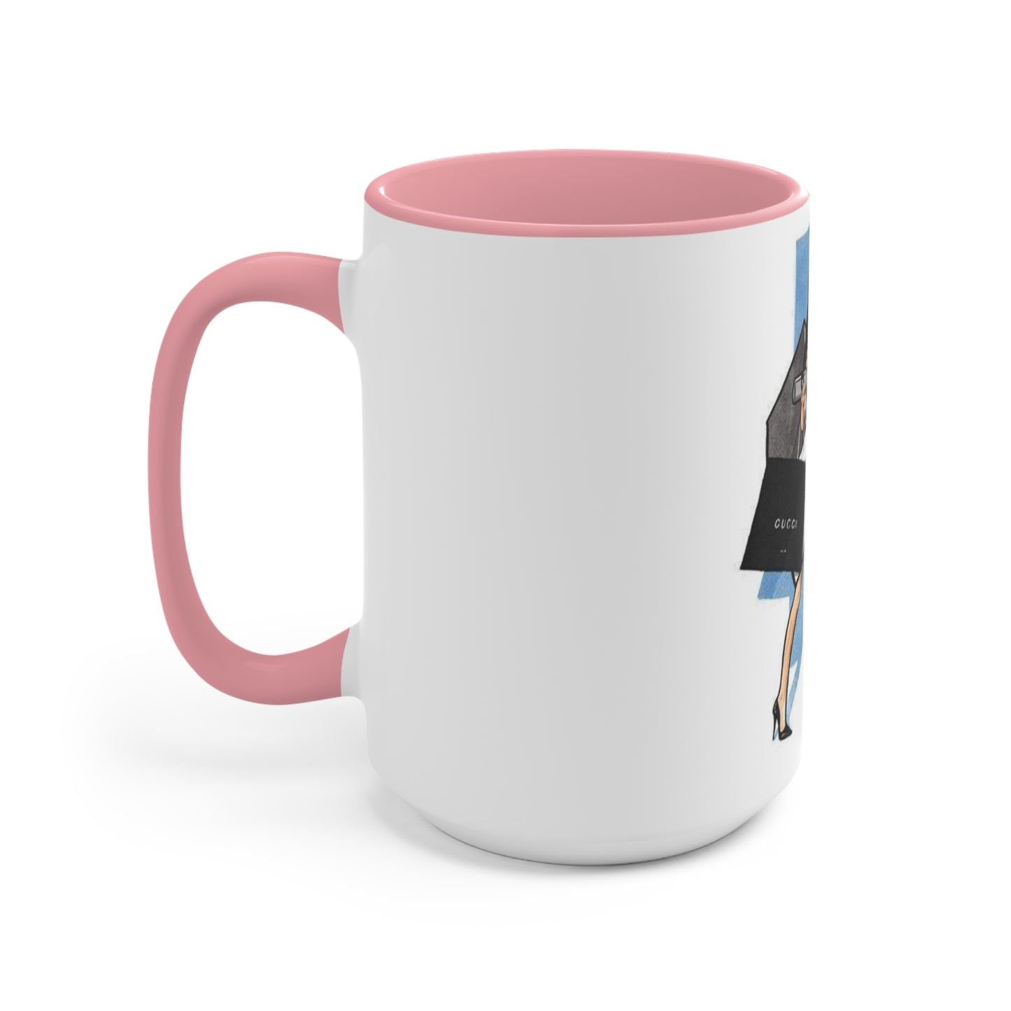 Shop Till You Drop Accent Mug