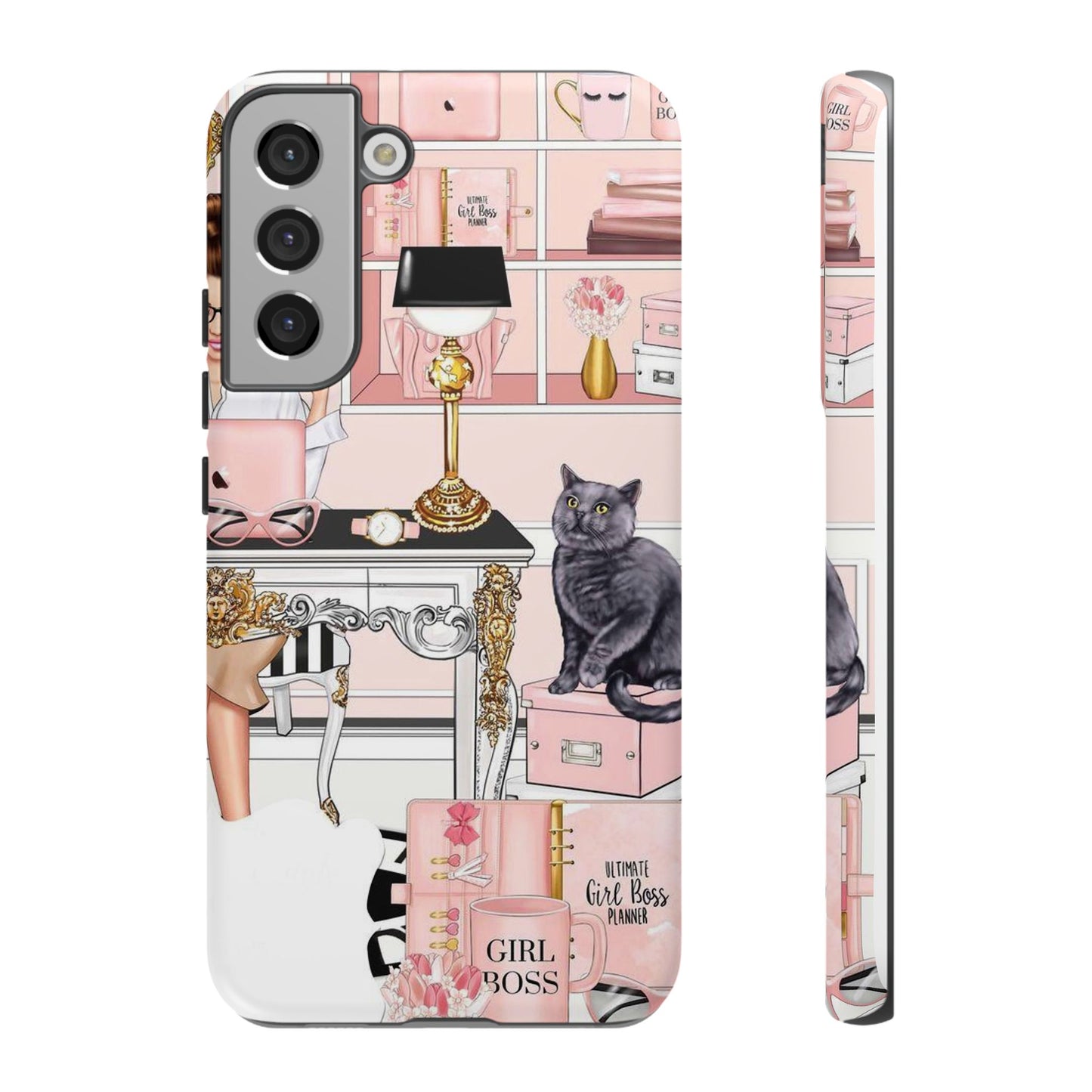 Pink Girl Boss Tough Cases