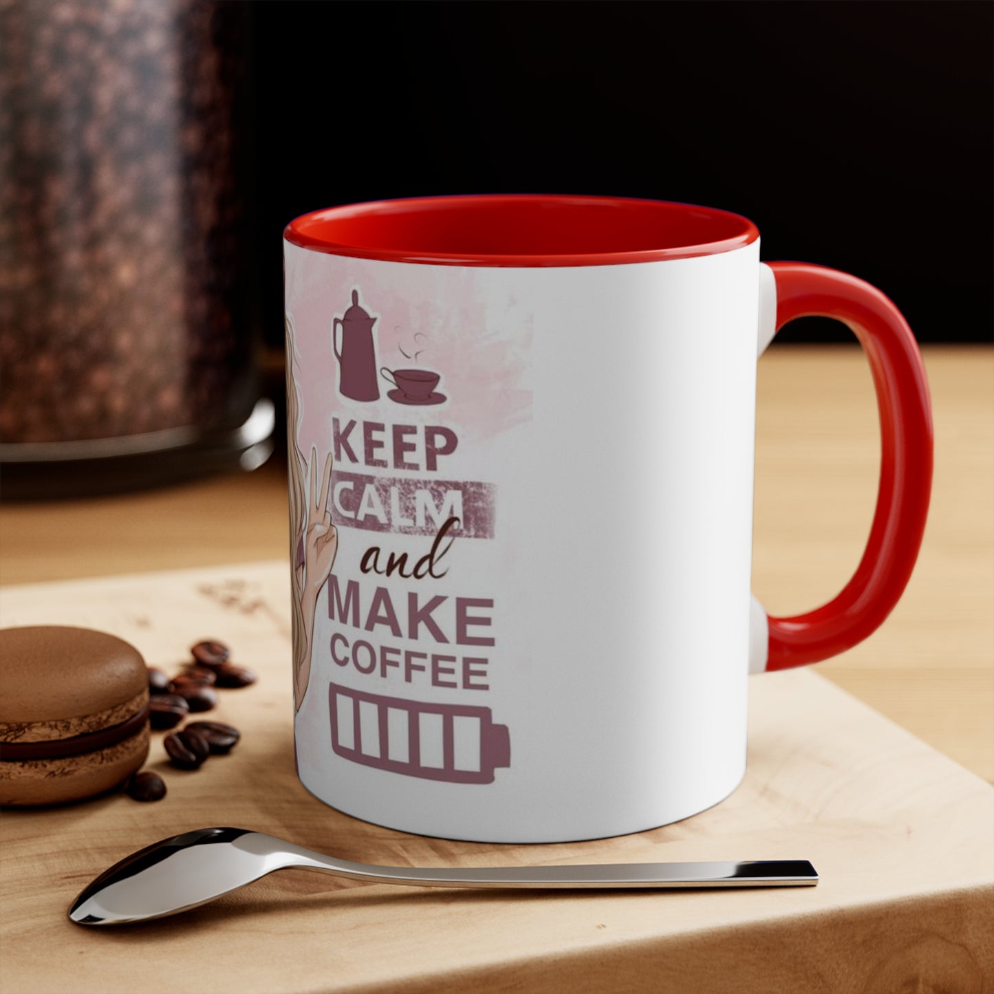 Coffee is Life Accent Mug