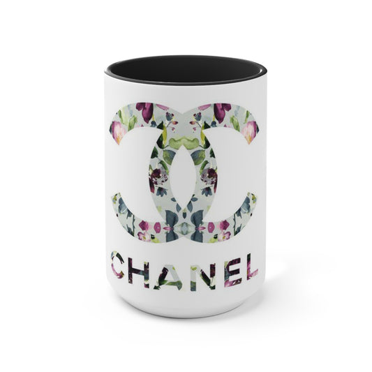 Floral CC Accent Mug