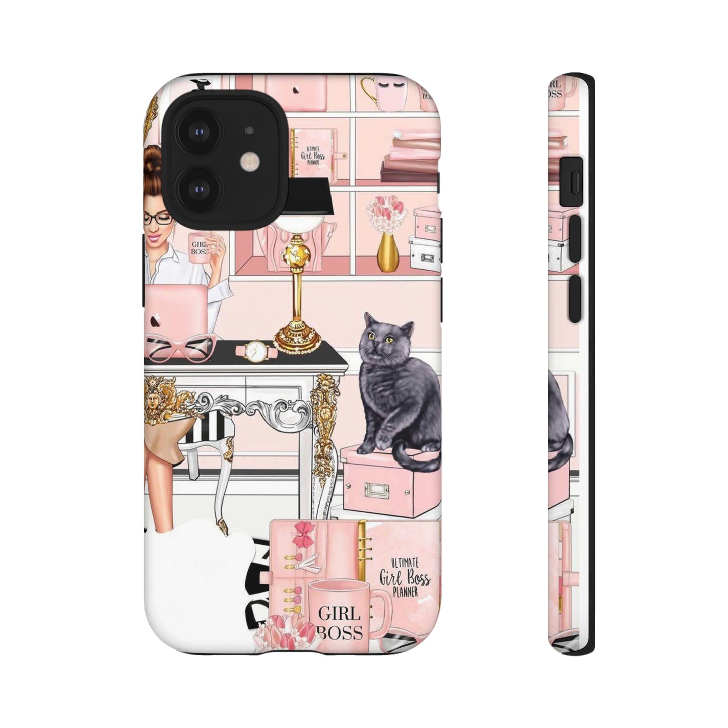 Pink Girl Boss Tough Cases