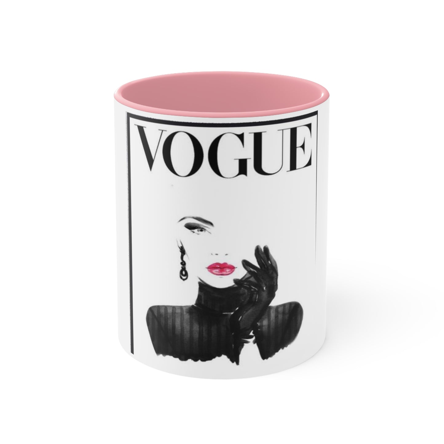 V B&W Accent Mug