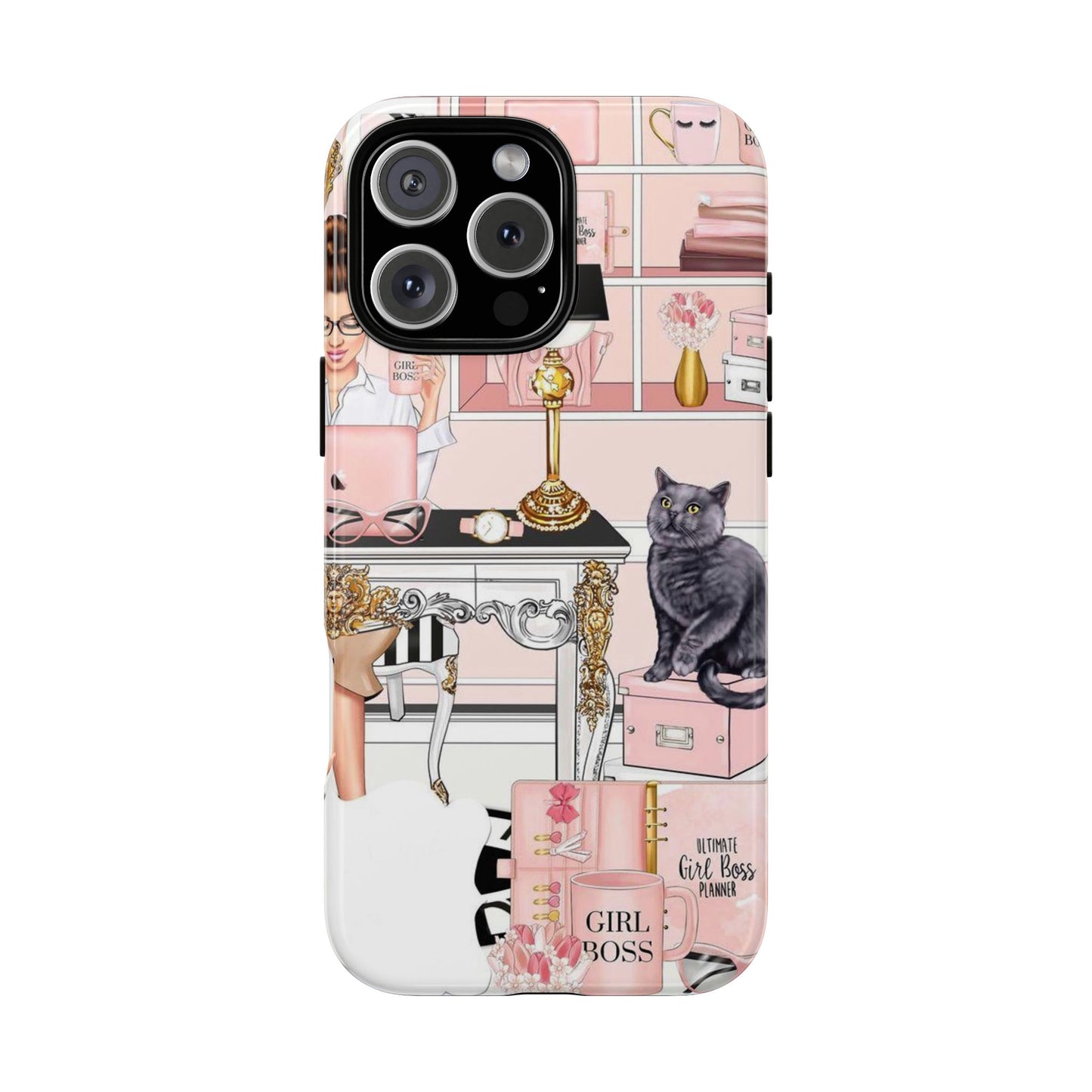 Pink Girl Boss Tough Cases