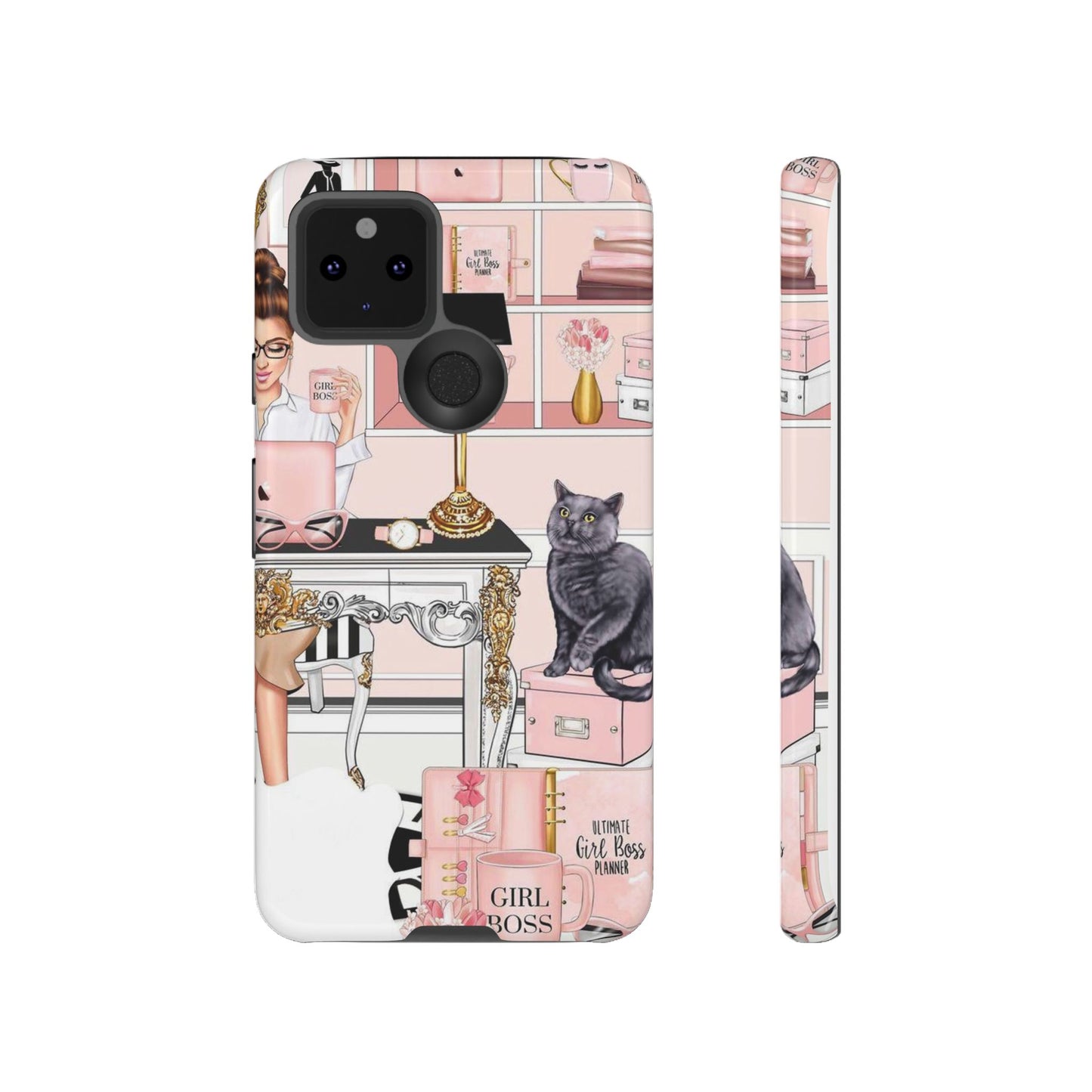 Pink Girl Boss Tough Cases