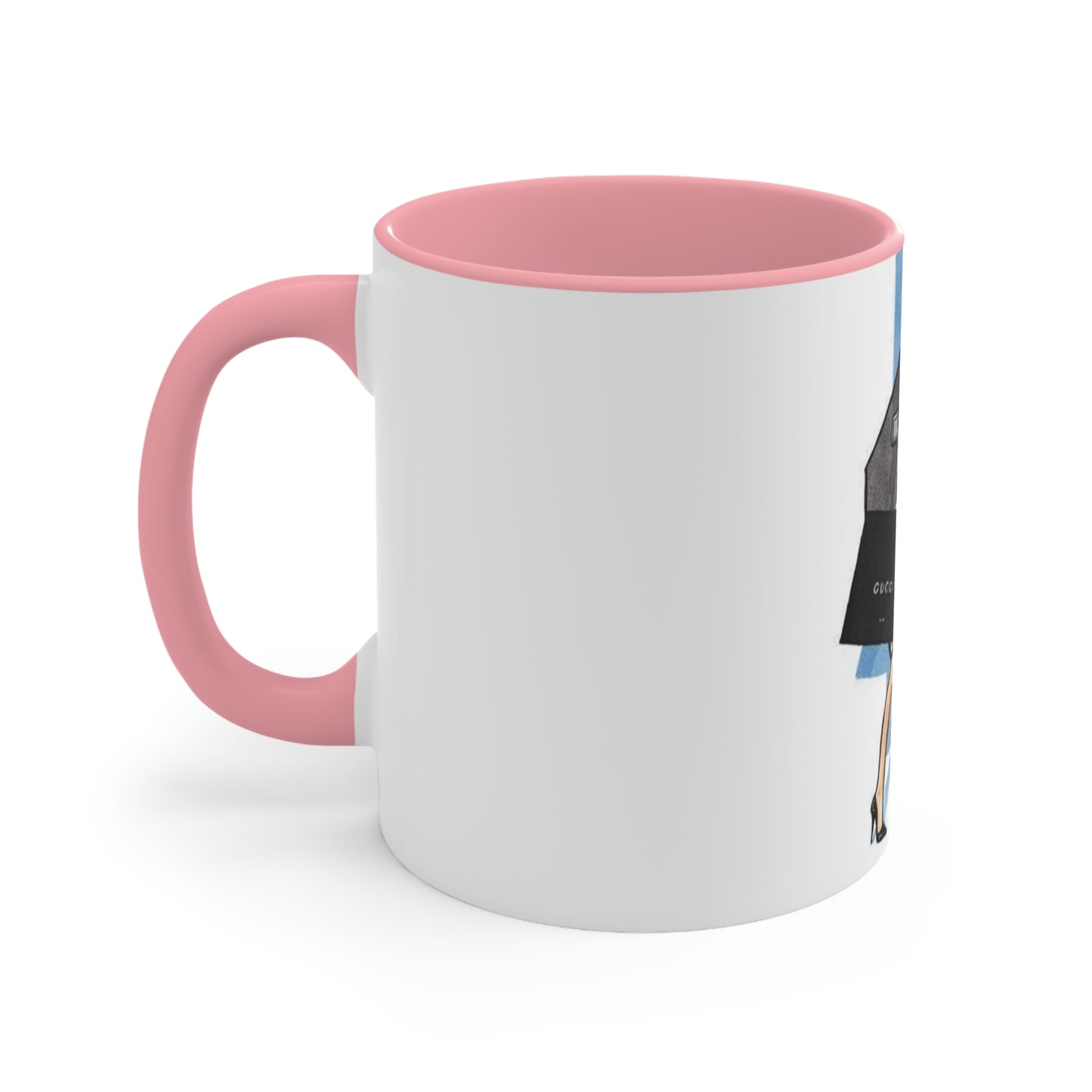 Shop Till You Drop Accent Mug