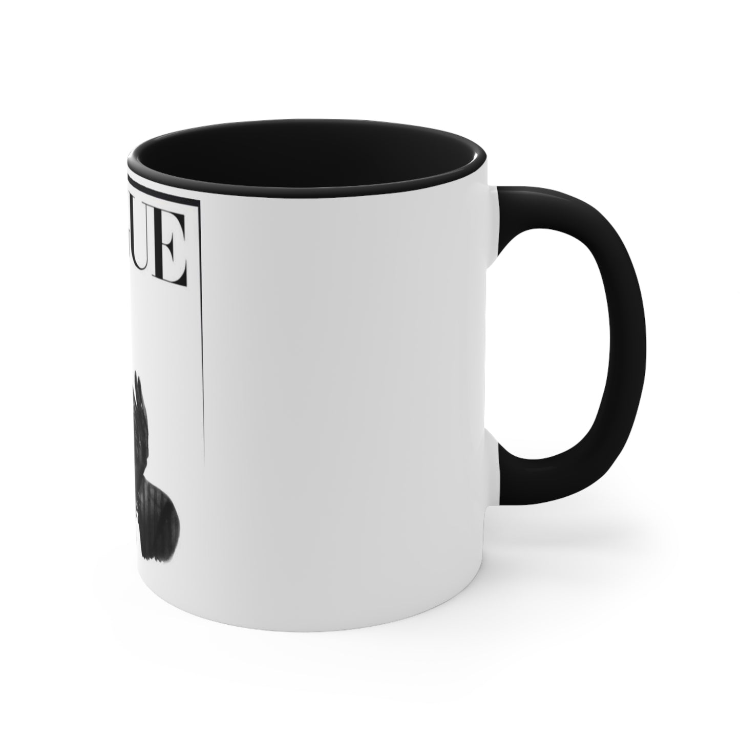 V B&W Accent Mug