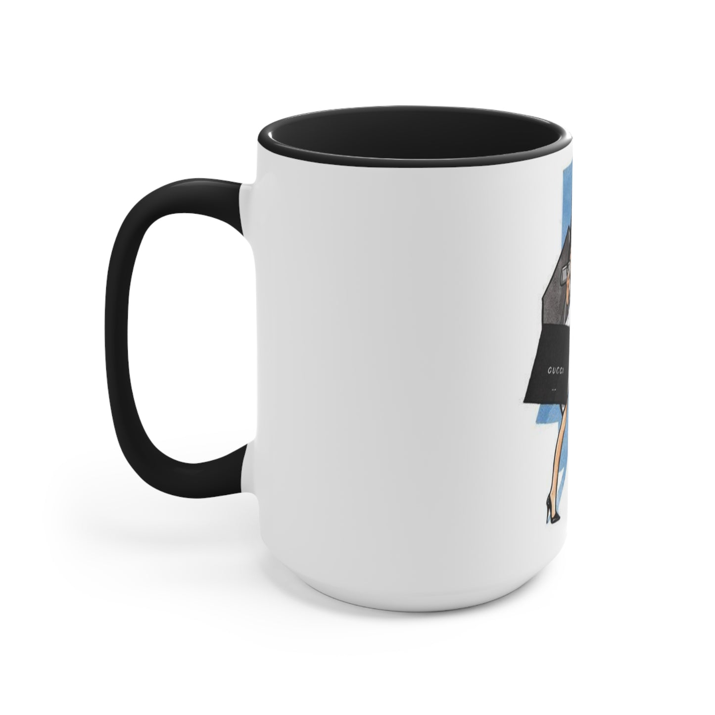 Shop Till You Drop Accent Mug