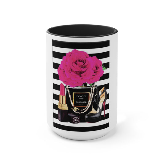 CC rose Accent Mug