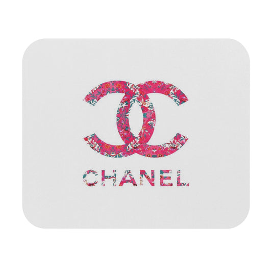 Pink Floral CC Mouse Pad (Rectangle)