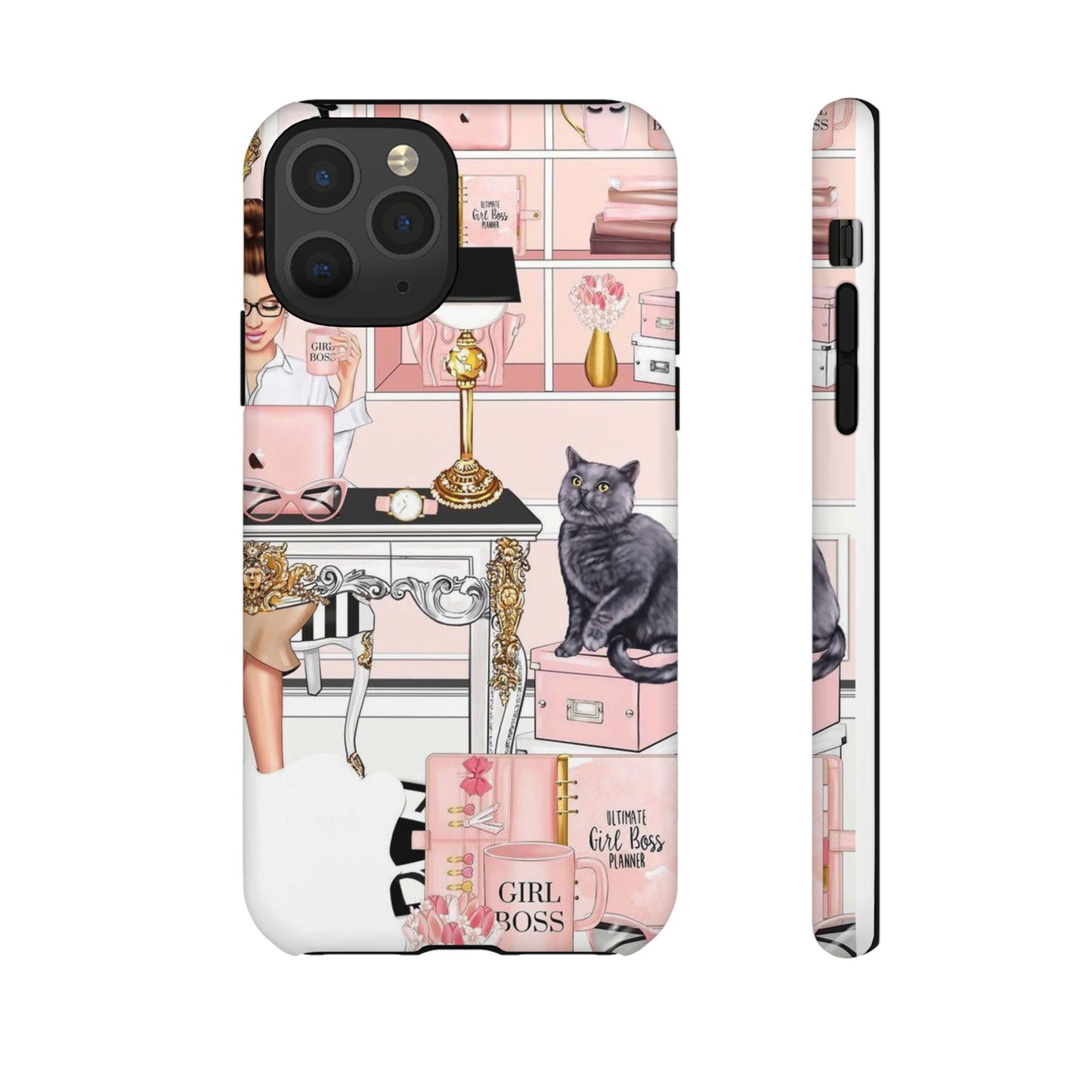 Pink Girl Boss Tough Cases