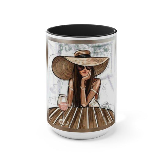 Vacay Girl Accent Mug