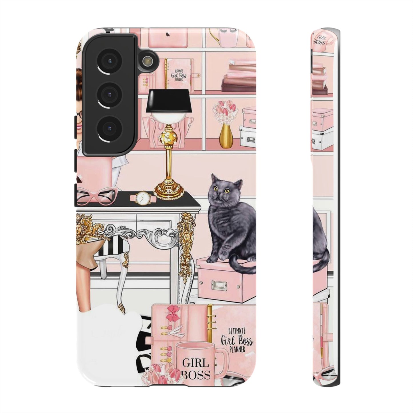 Pink Girl Boss Tough Cases