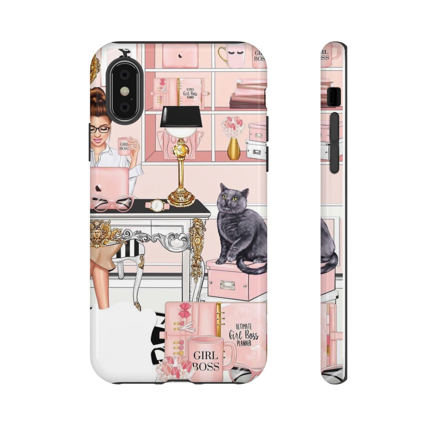 Pink Girl Boss Tough Cases