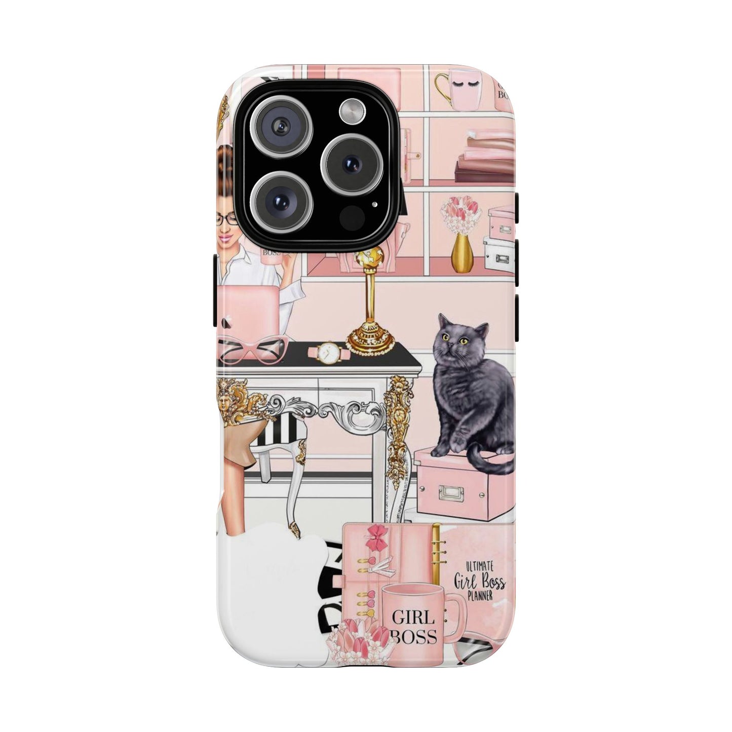 Pink Girl Boss Tough Cases