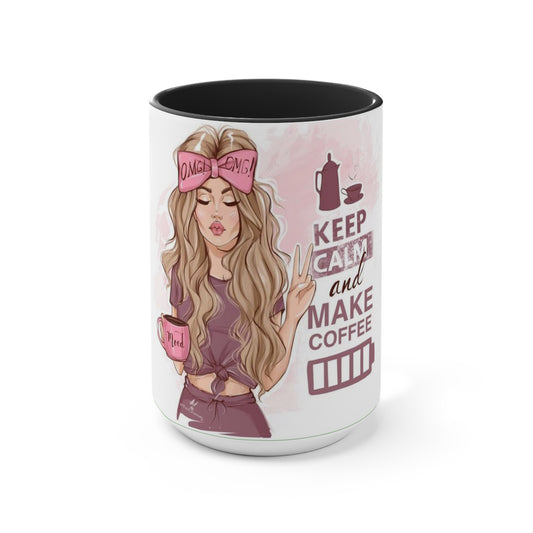 Coffee is Life Accent Mug