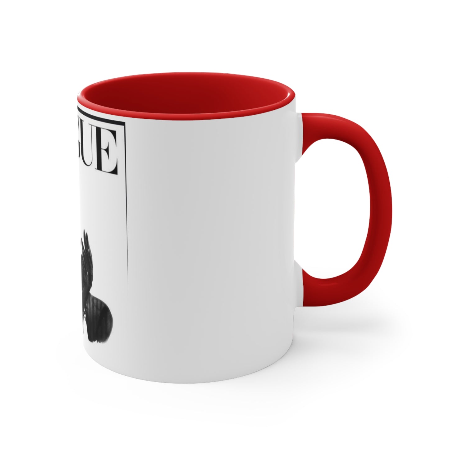 V B&W Accent Mug