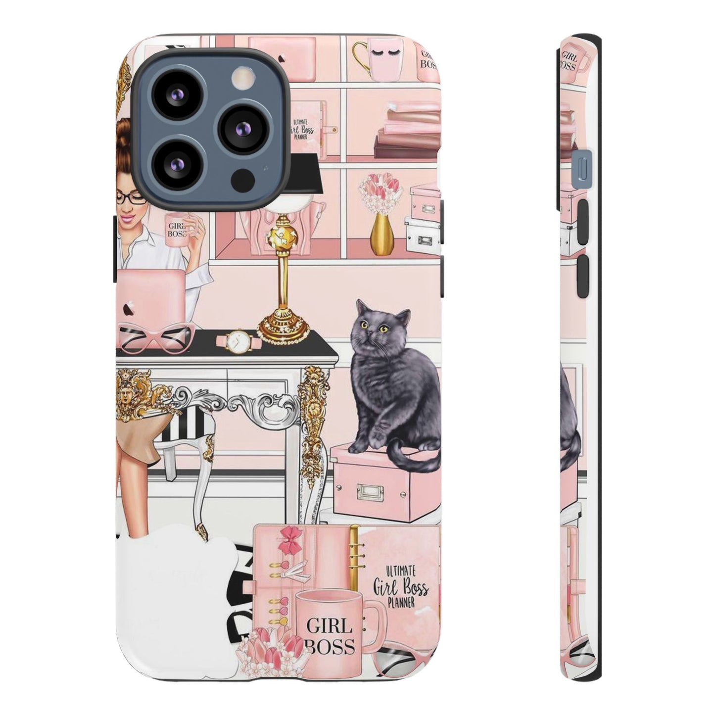 Pink Girl Boss Tough Cases