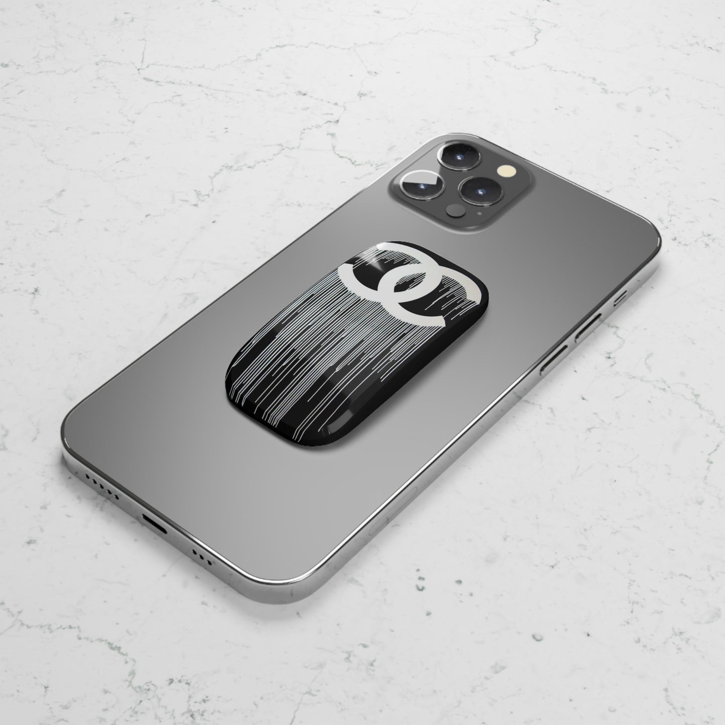 Black Drip CC Phone Click-On Grip