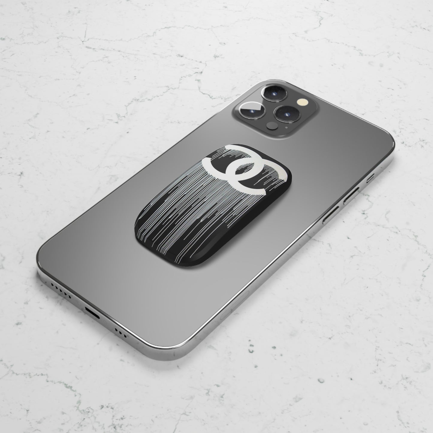 Black Drip CC Phone Click-On Grip