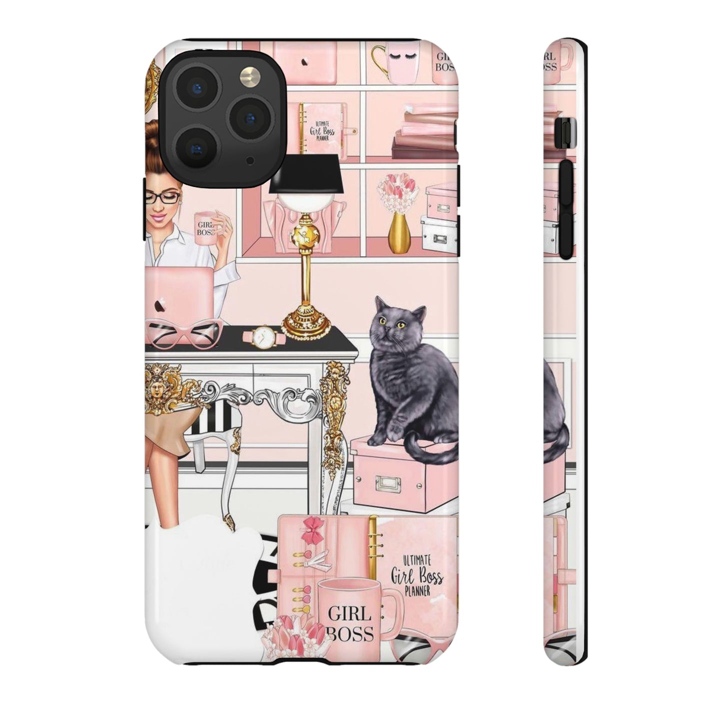 Pink Girl Boss Tough Cases