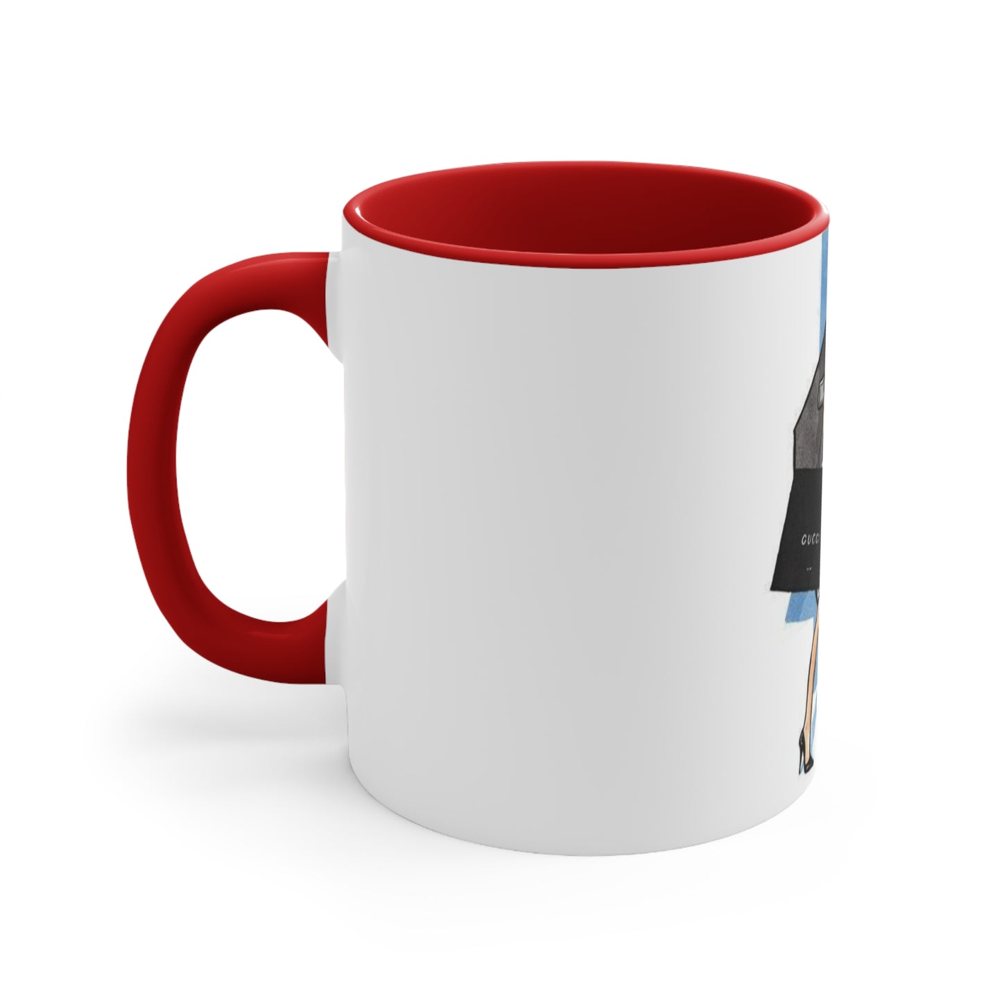 Shop Till You Drop Accent Mug