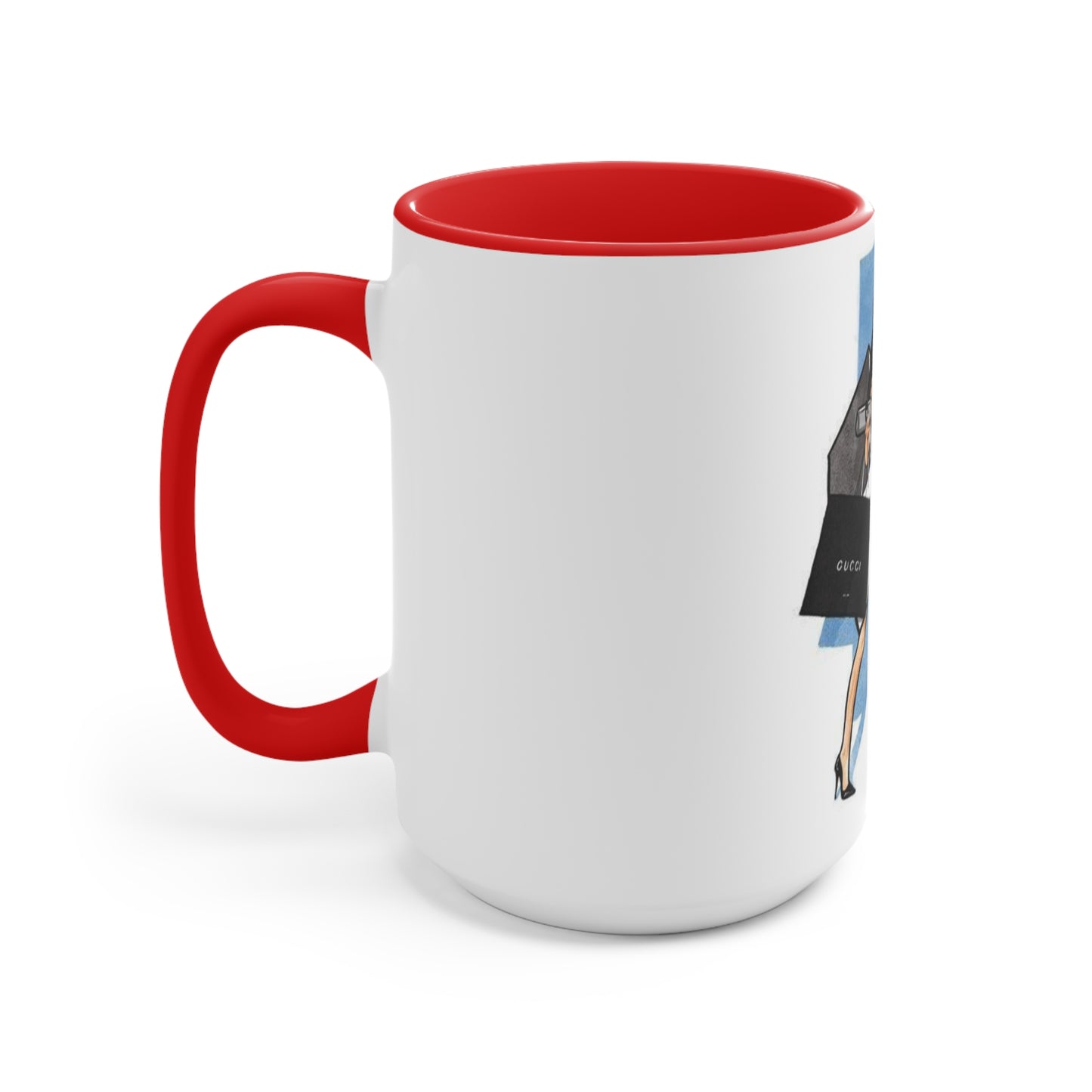 Shop Till You Drop Accent Mug